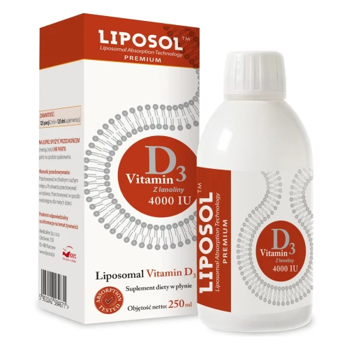 Liposol - Liposomalna Witamina D3 4000 IU - 250 ml Liposol - Liposomalna Witamina D3 4000 IU - 250 ml